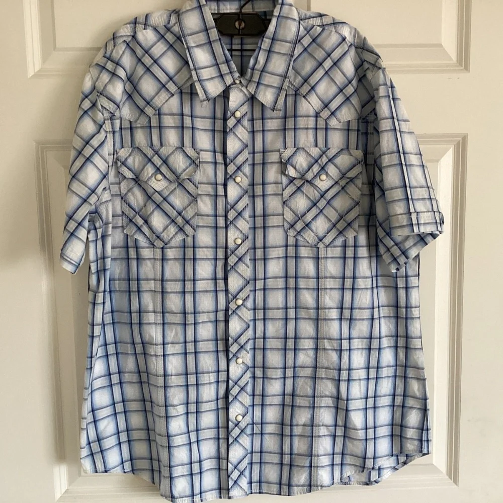Men True Religion Plaid Shirt size XXXL